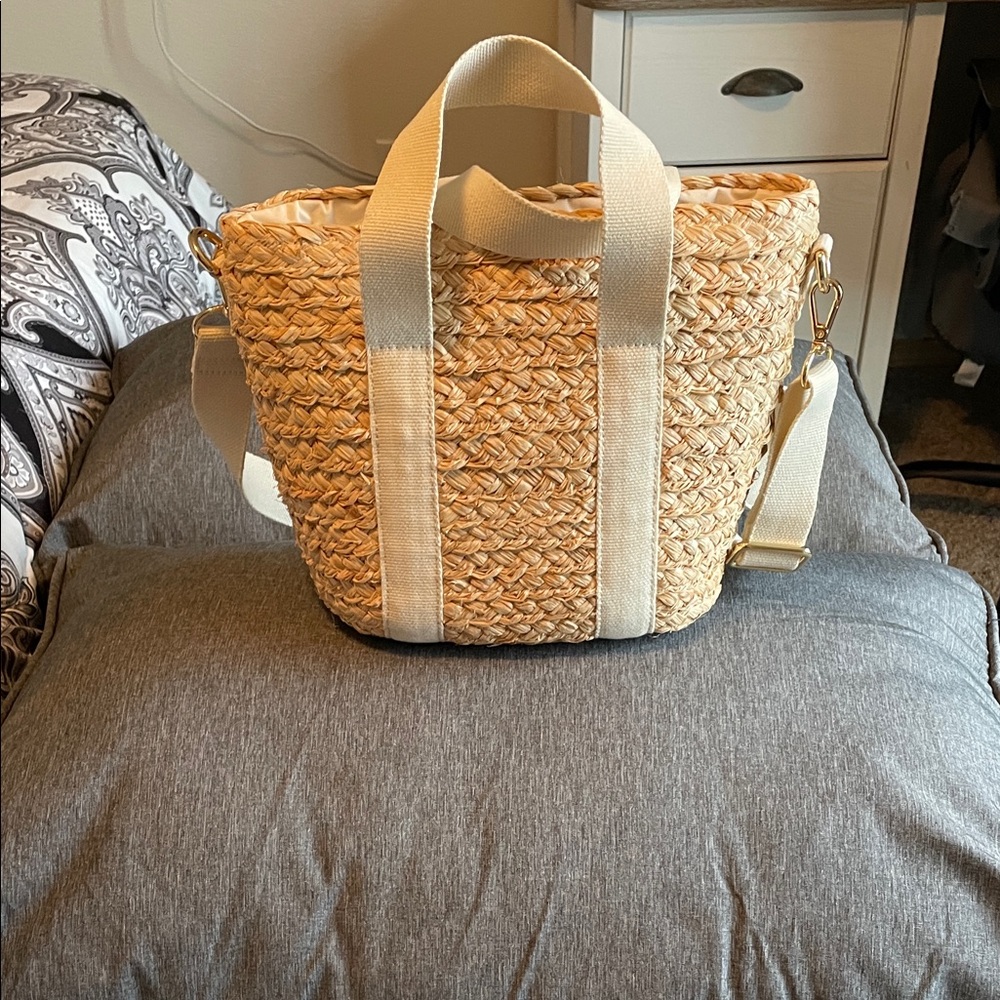 J. Crew Factory Tan Woven Tote